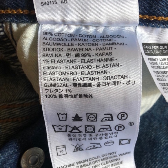 Levi’s RARE 501 Jeans by White Oak Cone Denim Size 24 Frayed Hem Limited Edition - Picture 4 of 16